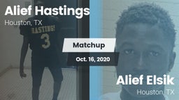 Matchup: Alief Hastings vs. Alief Elsik  2020
