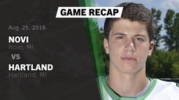 Recap: Novi  vs. Hartland  2016