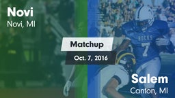 Matchup: Novi  vs. Salem  2016