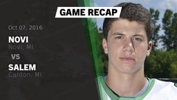 Recap: Novi  vs. Salem  2016