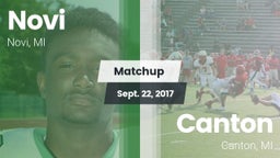 Matchup: Novi  vs. Canton  2017