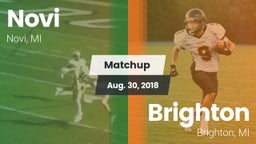 Matchup: Novi  vs. Brighton  2018