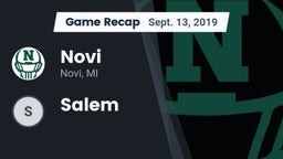 Recap: Novi  vs. Salem 2019