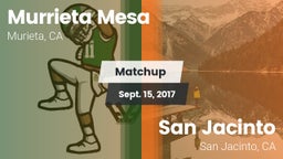 Matchup: Murrieta Mesa High vs. San Jacinto  2017