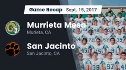 Recap: Murrieta Mesa  vs. San Jacinto  2017