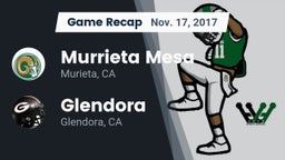 Recap: Murrieta Mesa  vs. Glendora  2017