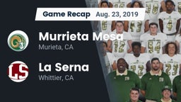 Recap: Murrieta Mesa  vs. La Serna  2019
