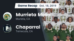 Recap: Murrieta Mesa  vs. Chaparral  2019