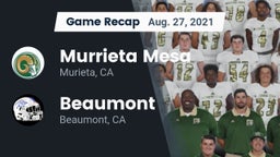 Recap: Murrieta Mesa  vs. Beaumont  2021