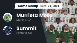 Recap: Murrieta Mesa  vs. Summit  2021
