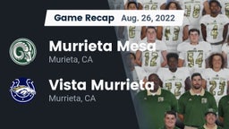 Recap: Murrieta Mesa  vs. Vista Murrieta  2022