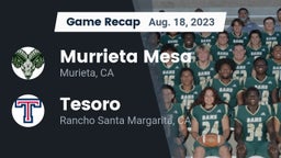 Recap: Murrieta Mesa  vs. Tesoro  2023