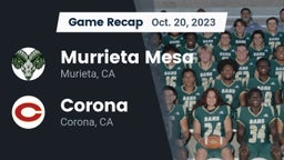 Recap: Murrieta Mesa  vs. Corona  2023