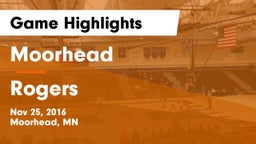 Moorhead  vs Rogers  Game Highlights - Nov 25, 2016