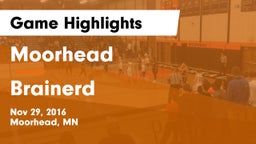 Moorhead  vs Brainerd  Game Highlights - Nov 29, 2016