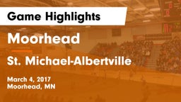 Moorhead  vs St. Michael-Albertville  Game Highlights - March 4, 2017