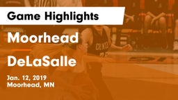 Moorhead  vs DeLaSalle  Game Highlights - Jan. 12, 2019