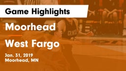 Moorhead  vs West Fargo  Game Highlights - Jan. 31, 2019