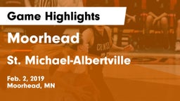 Moorhead  vs St. Michael-Albertville  Game Highlights - Feb. 2, 2019
