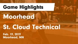 Moorhead  vs St. Cloud Technical  Game Highlights - Feb. 19, 2019