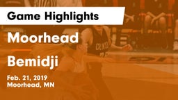 Moorhead  vs Bemidji  Game Highlights - Feb. 21, 2019