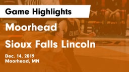 Moorhead  vs Sioux Falls Lincoln  Game Highlights - Dec. 14, 2019