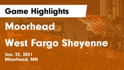 Moorhead  vs West Fargo Sheyenne  Game Highlights - Jan. 22, 2021