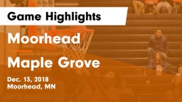 Moorhead  vs Maple Grove Game Highlights - Dec. 13, 2018