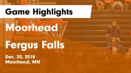 Moorhead  vs Fergus Falls Game Highlights - Dec. 20, 2018