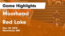 Moorhead  vs Red Lake Game Highlights - Dec. 28, 2018