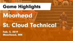 Moorhead  vs St. Cloud Technical  Game Highlights - Feb. 5, 2019