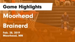 Moorhead  vs Brainerd  Game Highlights - Feb. 28, 2019