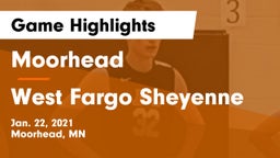 Moorhead  vs West Fargo Sheyenne  Game Highlights - Jan. 22, 2021