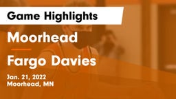 Moorhead  vs Fargo Davies  Game Highlights - Jan. 21, 2022
