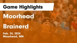 Moorhead  vs Brainerd  Game Highlights - Feb. 24, 2024