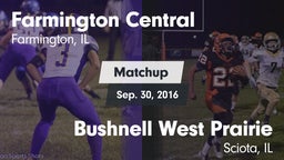 Matchup: Farmington Central vs. Bushnell West Prairie 2016