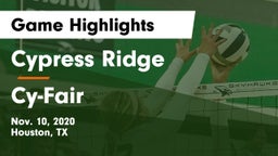 Cypress Ridge  vs Cy-Fair  Game Highlights - Nov. 10, 2020