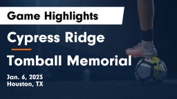 Cypress Ridge  vs Tomball Memorial  Game Highlights - Jan. 6, 2023