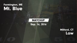 Matchup: Mt. Blue  vs. Law  2016