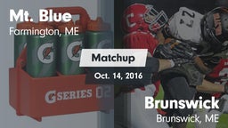 Matchup: Mt. Blue  vs. Brunswick  2016