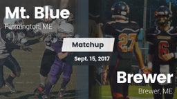 Matchup: Mt. Blue  vs. Brewer  2017