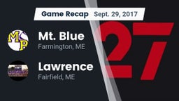 Recap: Mt. Blue  vs. Lawrence  2017