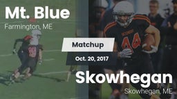 Matchup: Mt. Blue  vs. Skowhegan  2017