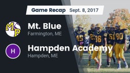 Recap: Mt. Blue  vs. Hampden Academy 2017