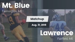 Matchup: Mt. Blue  vs. Lawrence  2018