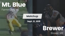 Matchup: Mt. Blue  vs. Brewer  2018