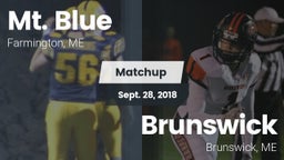 Matchup: Mt. Blue  vs. Brunswick  2018