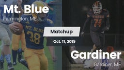 Matchup: Mt. Blue  vs. Gardiner  2019