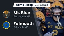Recap: Mt. Blue  vs. Falmouth  2023
