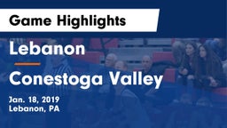 Lebanon  vs Conestoga Valley  Game Highlights - Jan. 18, 2019